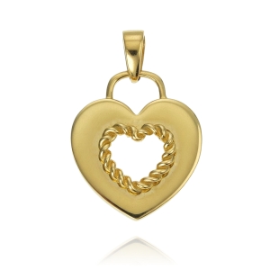 Piękny Złoty Wisiorek Serce Serduszko !  