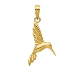 Piękny Złoty Wisiorek Ptak Ptaszek Koliber !  