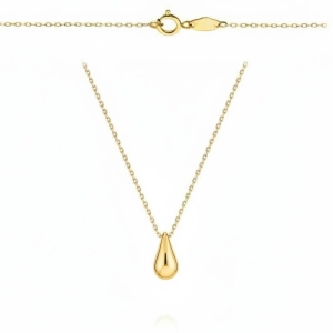 Złoty Modny Naszyjnik z Kropelką - pr. 585  