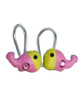 Piękne Srebrne Rodowane Kolczyki Rybki,Rybka na Biglu !!!