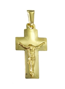 Złoty Krzyż z Panem Jezusem - Próba 585