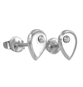 Piękne Srebrne Fantazyjne Kolczyki z Cyrkonią !!! Nowość !!!