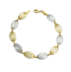 Piękna Modna Złota Bransoletka - Próba 585 !