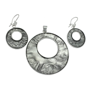 Piękny Srebrny Oksydowany Komplet od Artysty Plastyka !!!