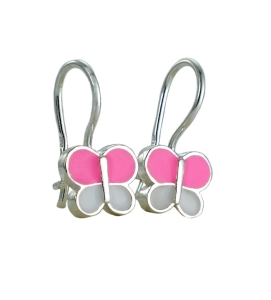 Piękne Srebrne Kolczyki Motylki na Biglu !!!