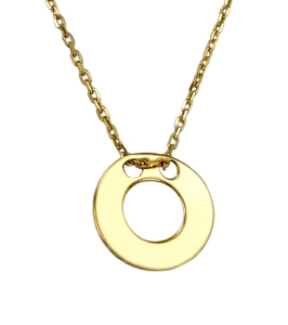 Piękny Złoty,Modny i Popularny Naszyjnik Gwiazd i Celebrytek Oponka - Próba 585 !!!