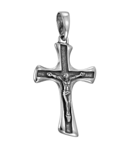 Srebrny  Wisiorek Krzyż Dwustronny !!!