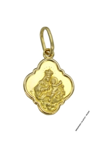 Piękny Złoty Medalik Szkaplerz - Próba 585 !!! R-1