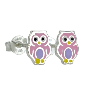 Piękne Srebrne Kolczyki Sowy,Sówki !!!