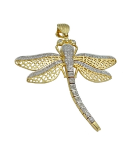 Piękny Złoty Wisiorek WAŻKA Wspaniały i Unikatowy !!! Próba 585