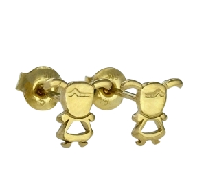 Złote Kolczyki Dziewczynka Dziewczynki - pr. 585